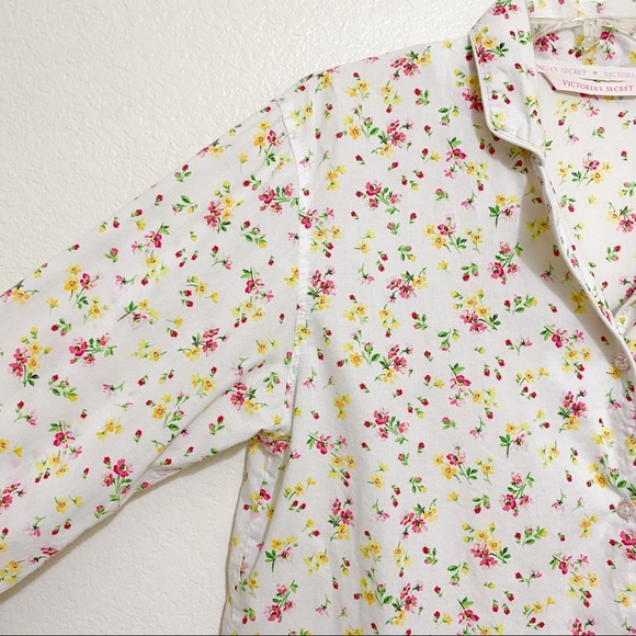Victoria’s Secret Floral Button Down Pajama Top S - Picture 5 of 9